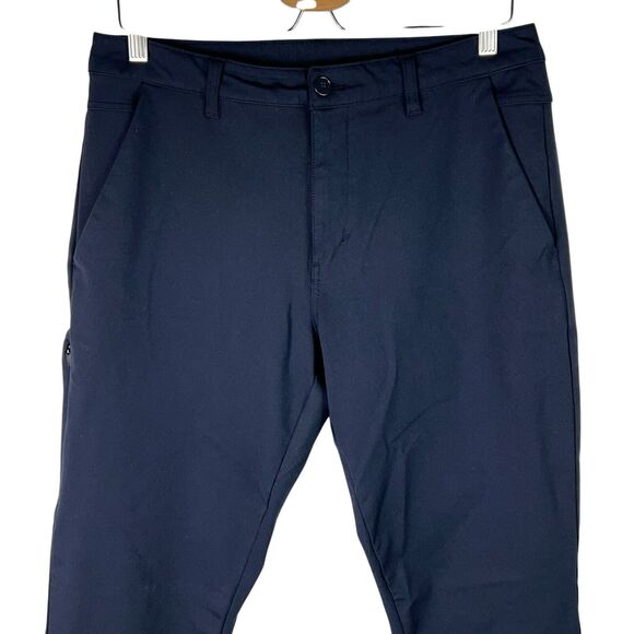 BYLT Pants Mens 33 x 30 Everyday 2.0 Chino Slim Fit Straight Zip Pocket Navy. - Picture 1 of 7